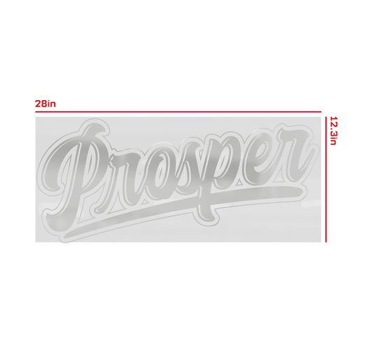 Prosper Bubble Script Decal