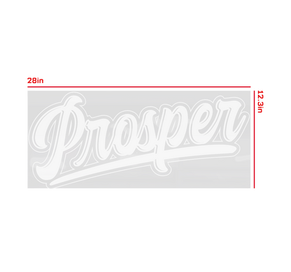 Prosper Bubble Script Decal